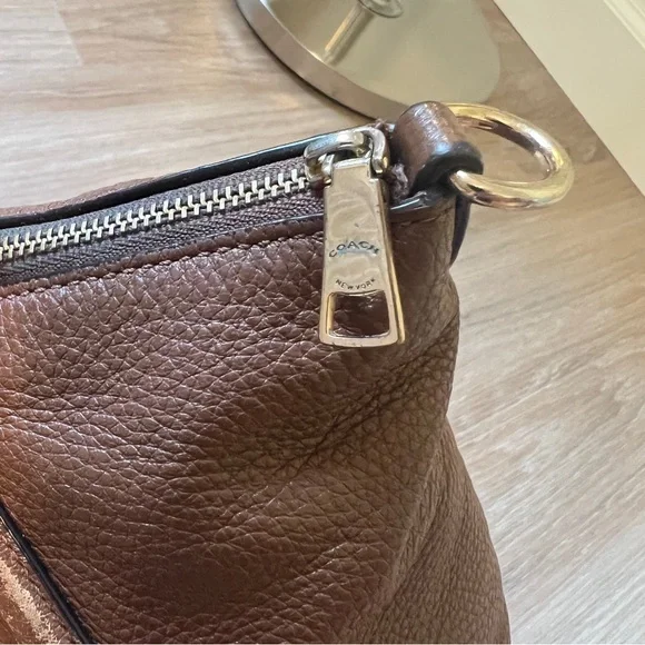 Coach Kelsey Small Satchel Bag Brown Pebbled Leather Gold Hardware G1892-F28993 - Picture 11 of 13